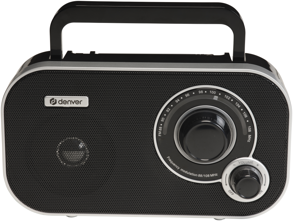 RADIO DENVER FM CON SINTONIZACION ANALOGICA NEGRA - detalle