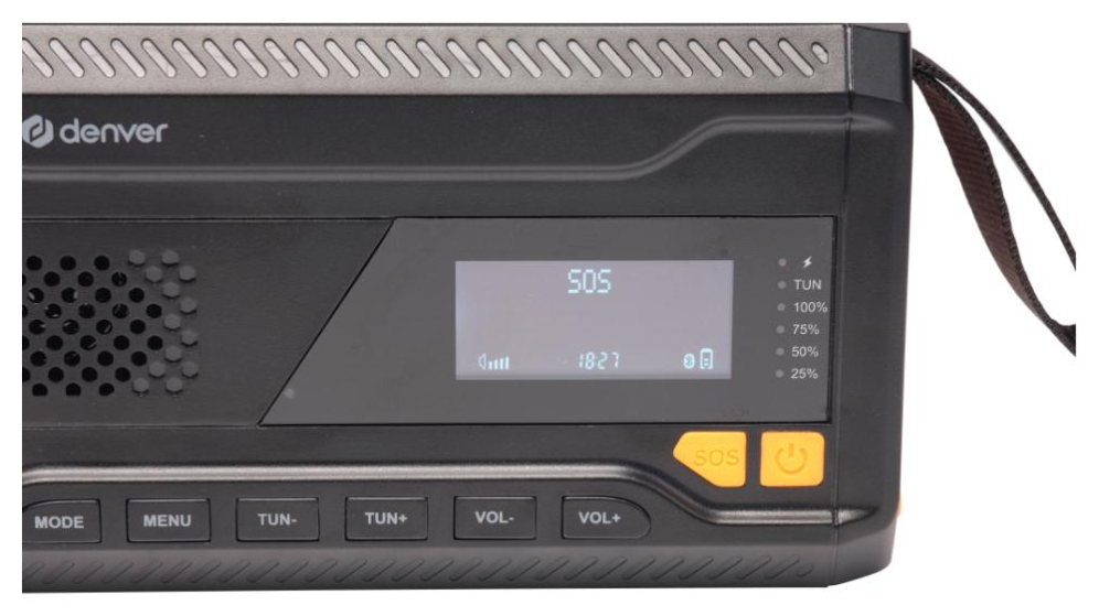 RADIO DENVER PORTATIL DAB+/FM CON FUNCION BLUETOOTH - detalle
