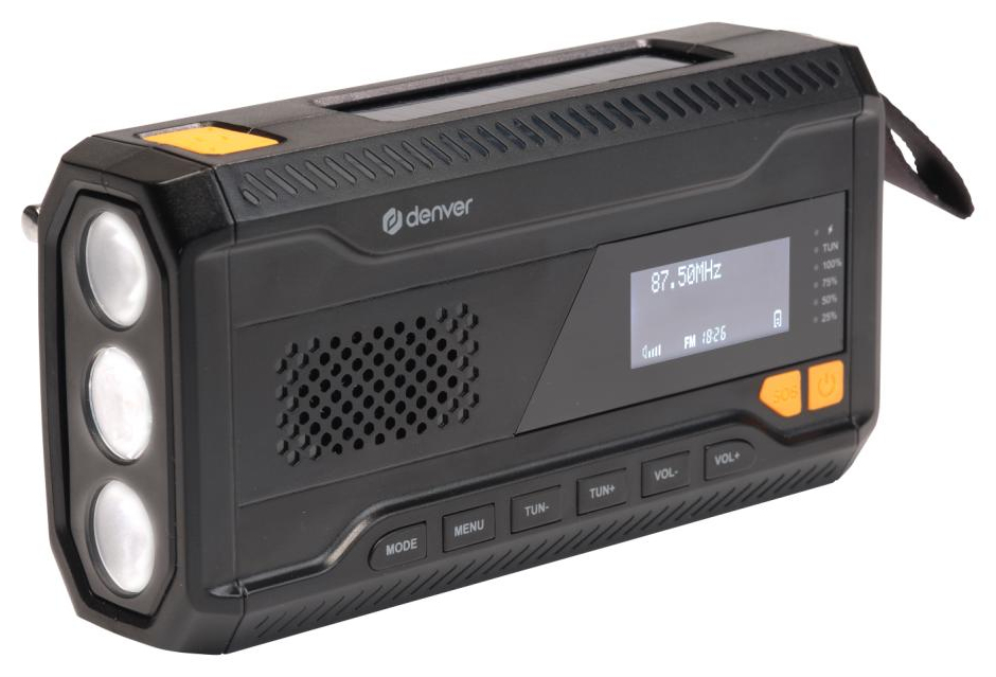 RADIO DENVER PORTATIL DAB+/FM CON FUNCION BLUETOOTH - detalle