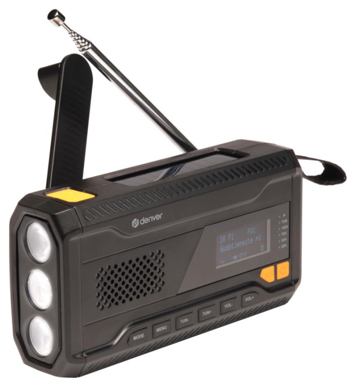 RADIO DENVER PORTATIL DAB+/FM CON FUNCION BLUETOOTH