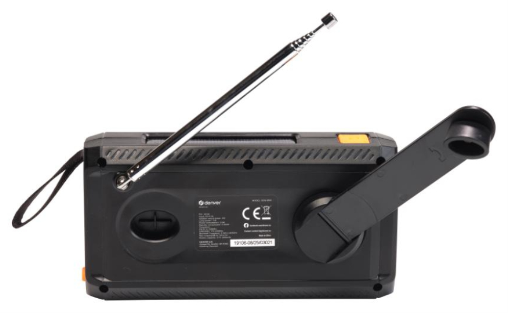 RADIO DENVER PORTATIL DAB+/FM CON FUNCION BLUETOOTH - detalle