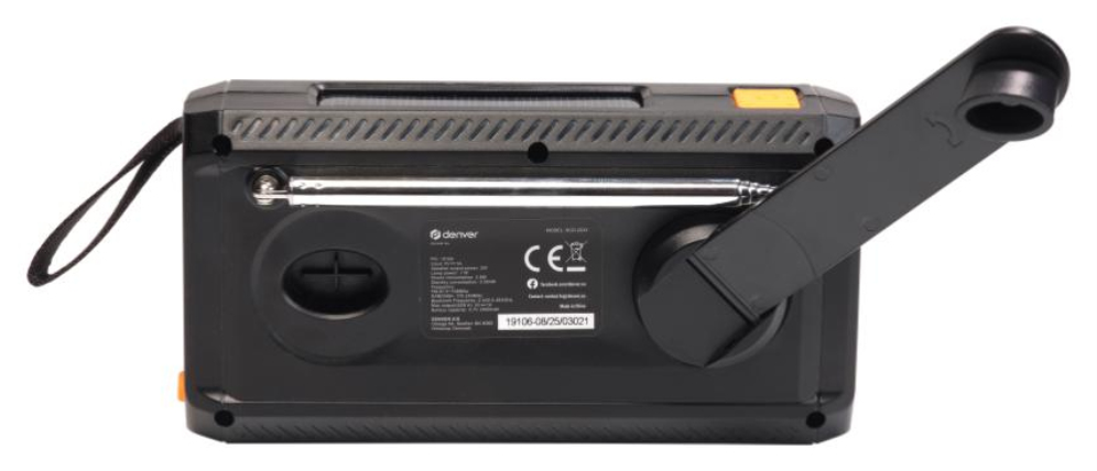 RADIO DENVER PORTATIL DAB+/FM CON FUNCION BLUETOOTH - detalle