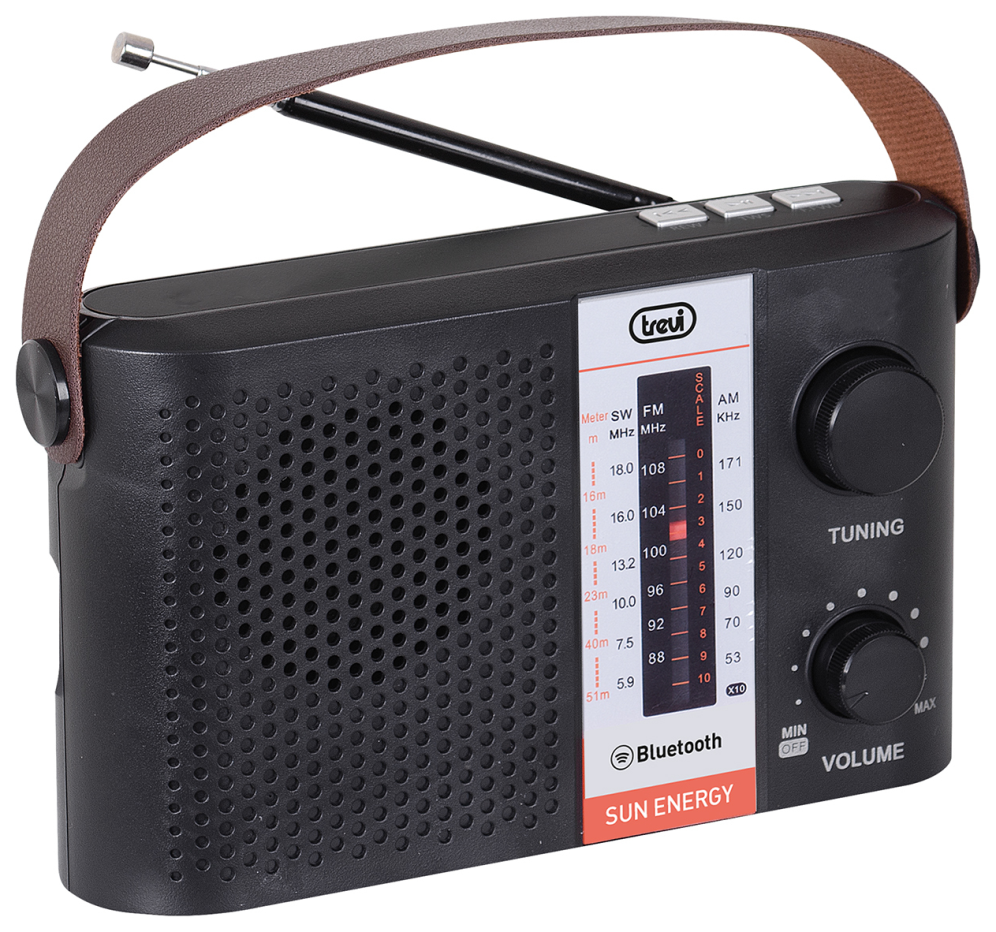 RADIO SOLAR TREVI RA 7F25 BT PORTATIL BLUETOOTH USB MICRO SD TWS - detalle