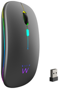 RATON EWENT DUAL NEGRO RGB BLUETOOTH BATERIA RECARGABLE