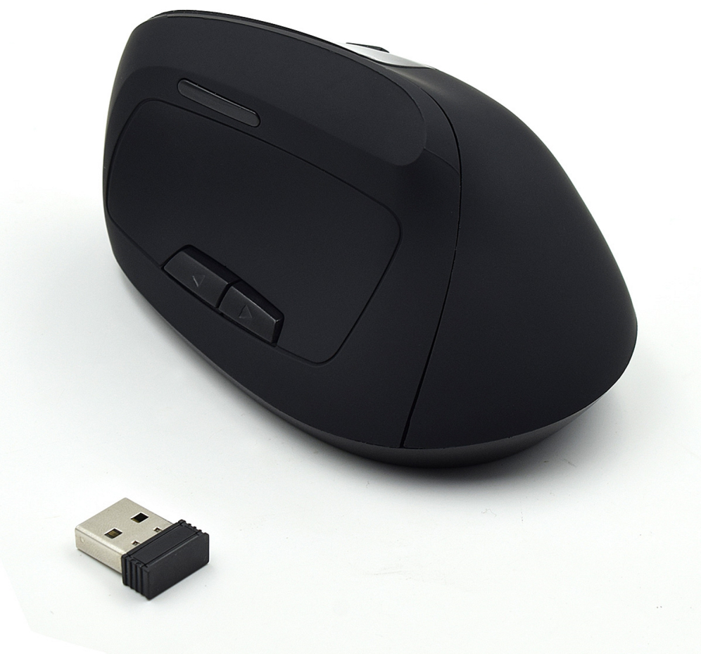 RATON EWENT ERGONOMICO 1600DPI 5 BOTONES NEGRO RF INALAMBRICO BATERIA RECARGABLE