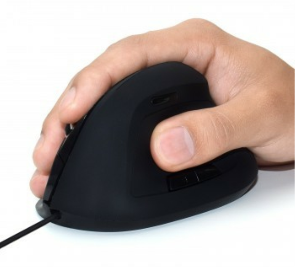 RATON EWENT EW3157 ERGONOMICO OPTICO 1800 DPI NEGRO USB - detalle