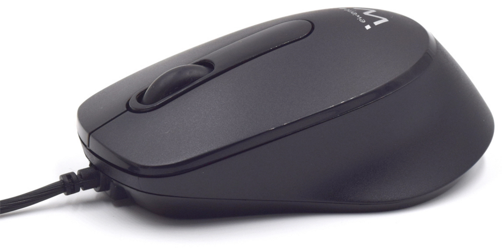 RATON EWENT EW3159 OPTICO 1000 DPI CLIC SILENCIOSO NEGRO USB - detalle