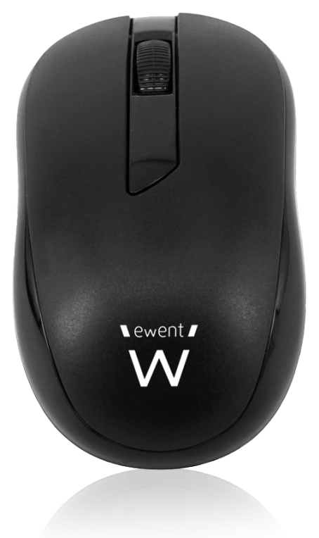 RATON EWENT OPTICO 1000 DPI NEGRO RF INALAMBRICO PILAS
