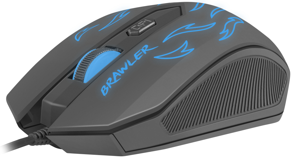 RATON GAMING FURY BRAWLER 1600 DPI - detalle
