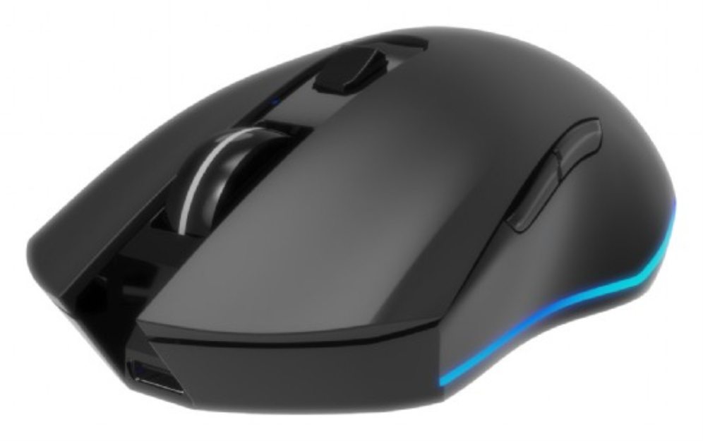 RATON GAMING GEMBIRD RGB INALAMBRICO RECARGABLE DE 6 BOTONES "FIREBOLT" NEGRO
