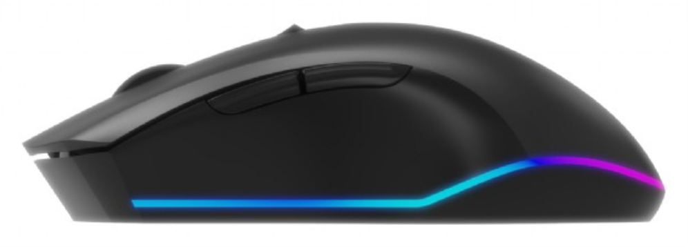 RATON GAMING GEMBIRD RGB INALAMBRICO RECARGABLE DE 6 BOTONES "FIREBOLT" NEGRO - detalle