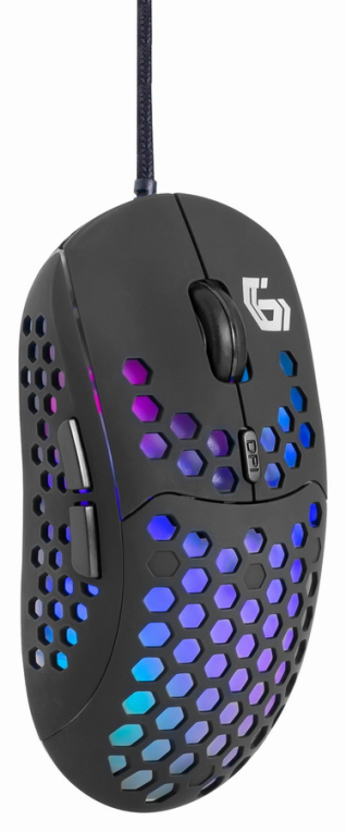 RATON GAMING GEMBIRD USB CON RETROILUMINACION RGB, 6 BOTONES - detalle