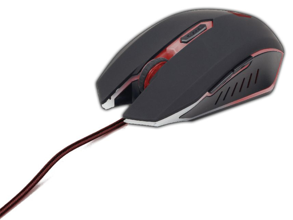 RATON GAMING GEMBIRD USB NEGRO/ROJO