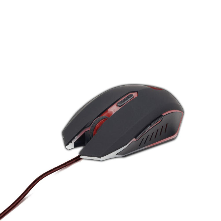 Gembird MUSG-001-R ratón Juego Ambidextro USB tipo A 2400 DPI