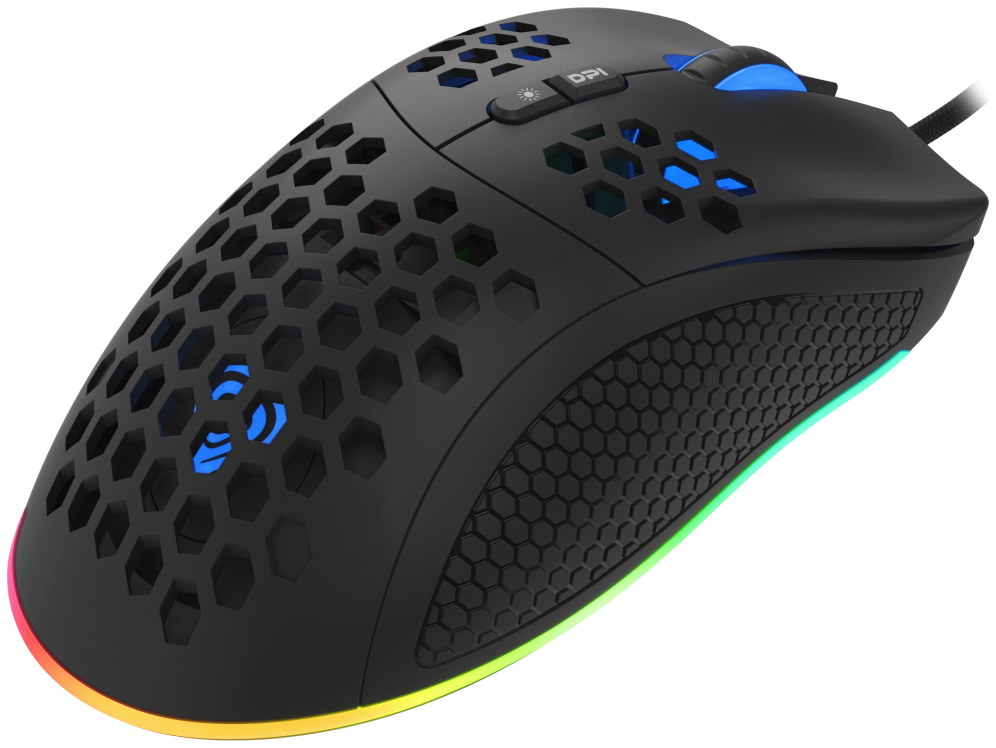RATON GAMING GENESIS KRYPTON 555 RGB SENSOR PMW3333 8000 DPI - detalle