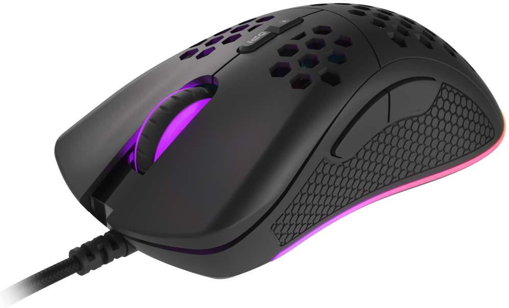 RATON GAMING GENESIS KRYPTON 555 RGB SENSOR PMW3333 8000 DPI - detalle