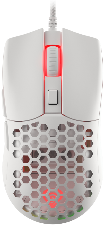 RATON GAMING GENESIS KRYPTON 750 RGB SENSOR PMW3333 8000 DPI BLANCO - detalle