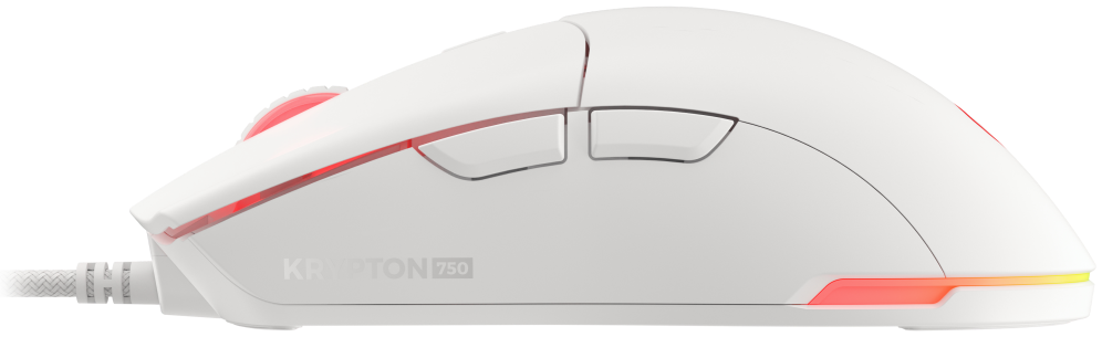 RATON GAMING GENESIS KRYPTON 750 RGB SENSOR PMW3333 8000 DPI BLANCO - detalle