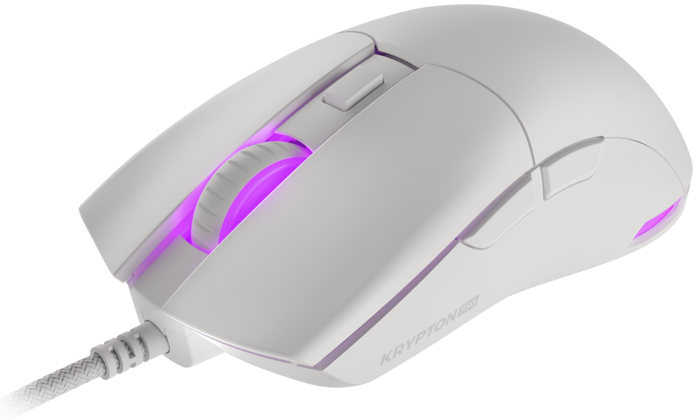 RATON GAMING GENESIS KRYPTON 750 RGB SENSOR PMW3333 8000 DPI BLANCO - detalle