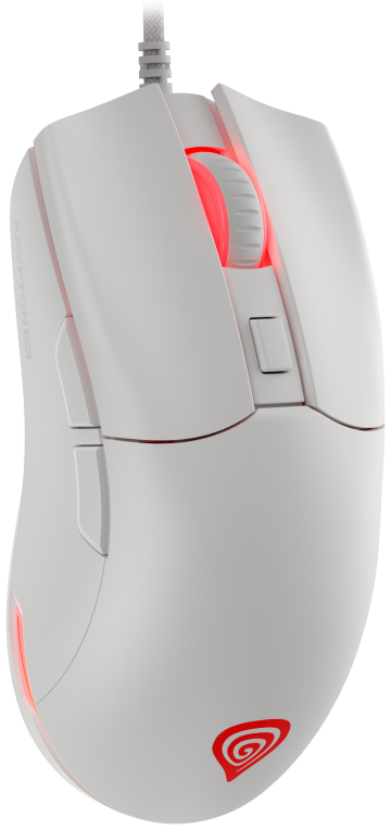 RATON GAMING GENESIS KRYPTON 750 RGB SENSOR PMW3333 8000 DPI BLANCO - detalle