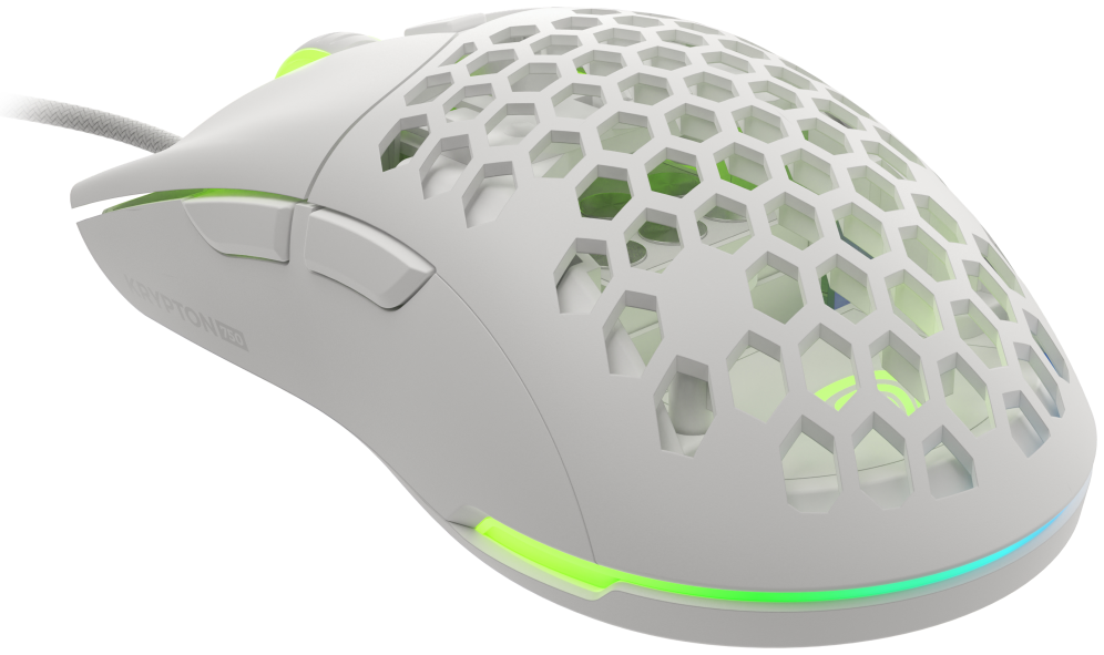 RATON GAMING GENESIS KRYPTON 750 RGB SENSOR PMW3333 8000 DPI BLANCO - detalle