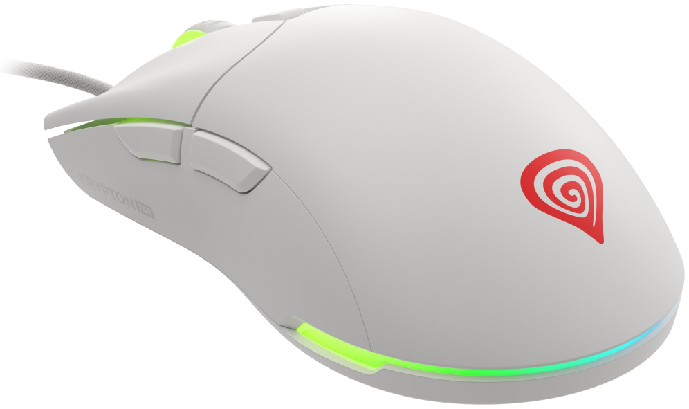 RATON GAMING GENESIS KRYPTON 750 RGB SENSOR PMW3333 8000 DPI BLANCO - detalle