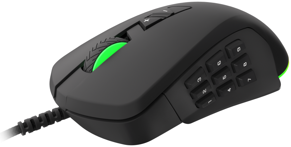 RATON GAMING GENESIS XENON 770 RGB SENSOR PMW3327 10200 DPI - detalle