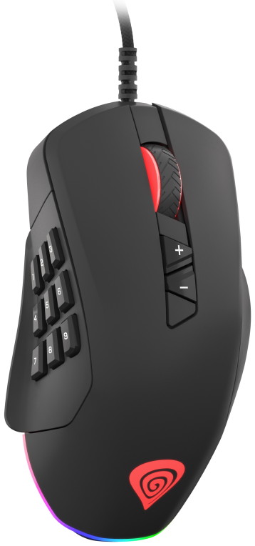 RATON GAMING GENESIS XENON 770 RGB SENSOR PMW3327 10200 DPI - detalle