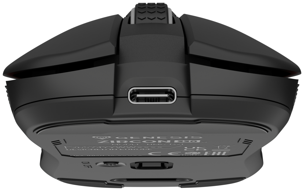 RATON GAMING INALAMBRICO GENESIS ZIRCON 330 SENSOR PAW3212 3600 DPI - detalle
