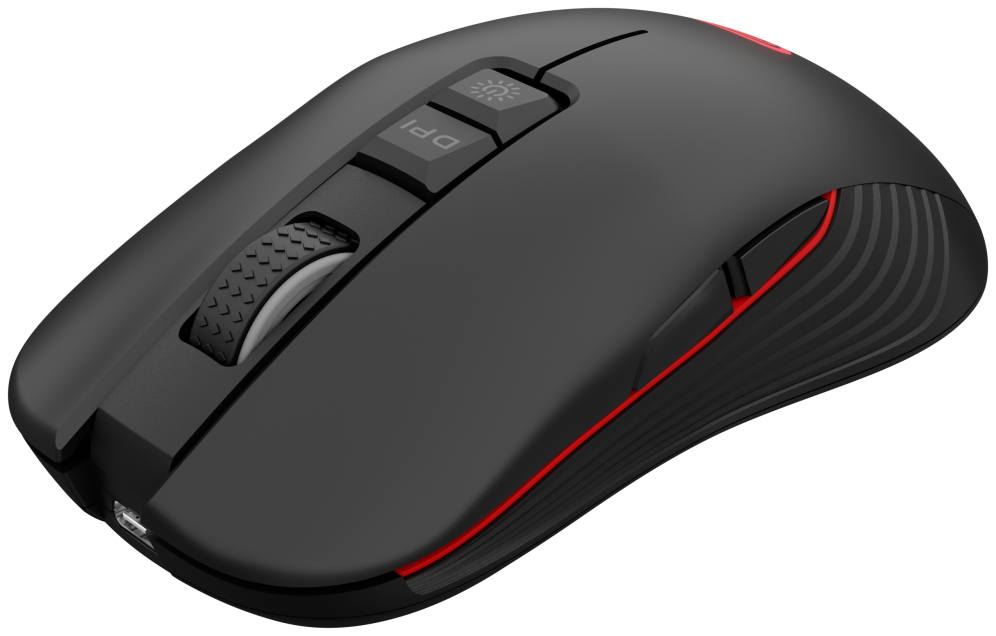 RATON GAMING INALAMBRICO GENESIS ZIRCON 330 SENSOR PAW3212 3600 DPI - detalle