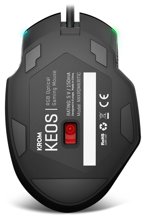 RATON GAMING KROM KEOS RGB RAINBOW USB - detalle