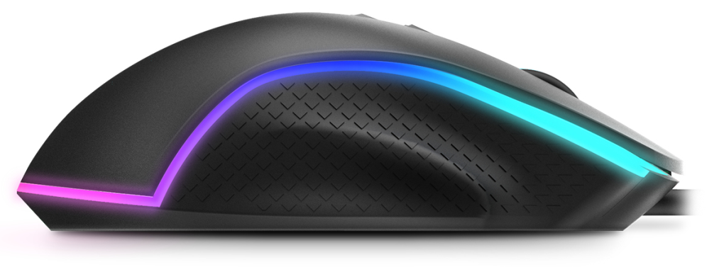 RATON GAMING KROM KEOS RGB RAINBOW USB - detalle
