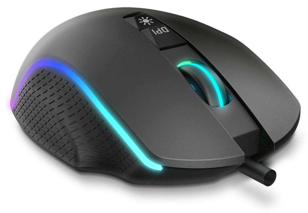 RATON GAMING KROM KEOS RGB RAINBOW USB - detalle