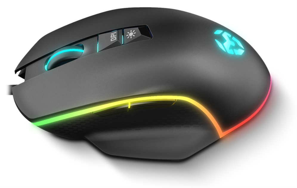 RATON GAMING KROM KEOS RGB RAINBOW USB - detalle