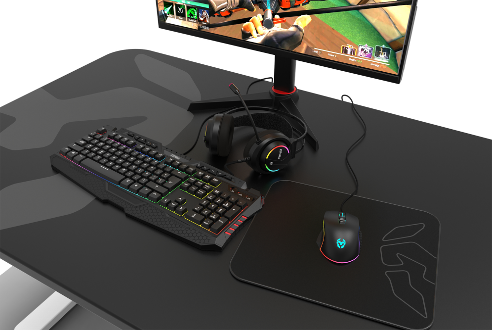 RATON GAMING KROM KEOS RGB RAINBOW USB - detalle