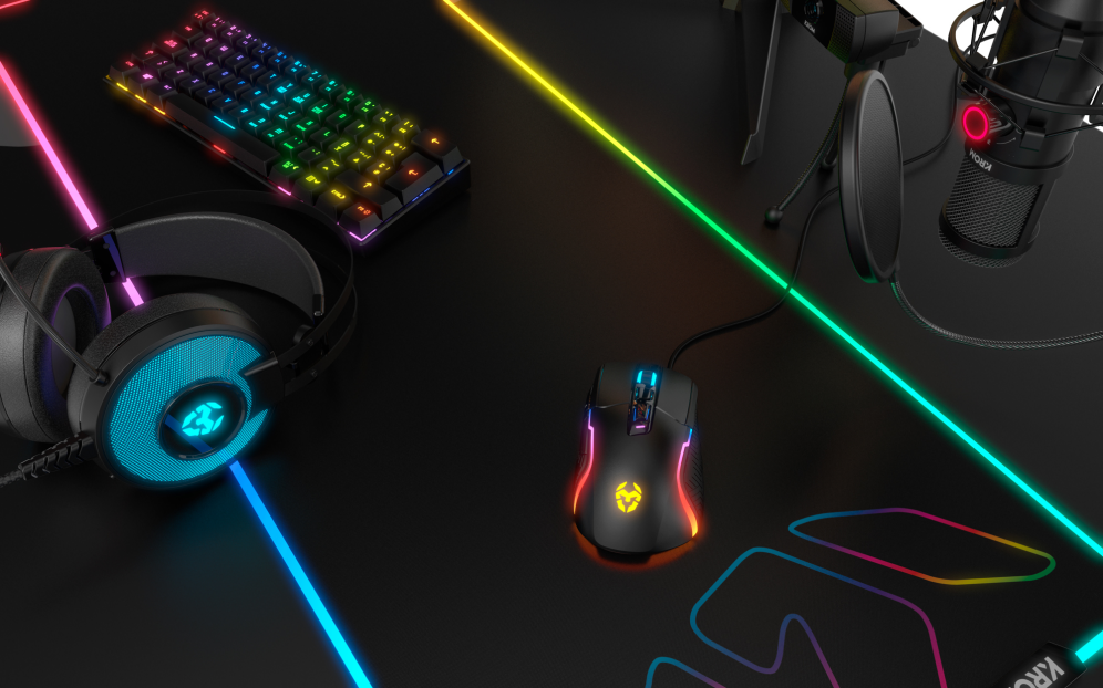RATÓN GAMING RGB KROM KICK - detalle