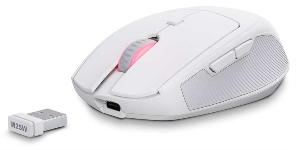 RATON GAMING SHARKOON OFFICEPAL M25W BLANCO - detalle