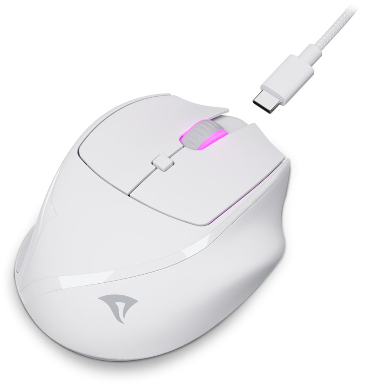 RATON GAMING SHARKOON OFFICEPAL M25W BLANCO - detalle