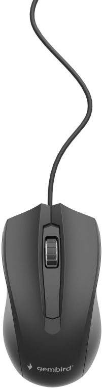 RATON GEMBIRD MUS-3B-01 OPTICO 1000 DPI NEGRO USB - detalle
