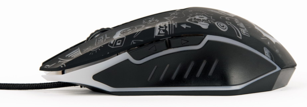 RATON GEMBIRD MUS-6B-GRAFIX-01 OPTICAL 3600DPI NEGRO USB - detalle