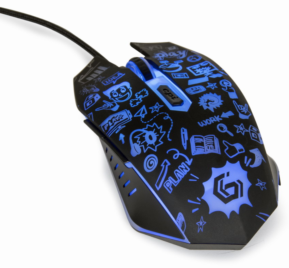 RATON GEMBIRD MUS-6B-GRAFIX-01 OPTICAL 3600DPI NEGRO USB - detalle
