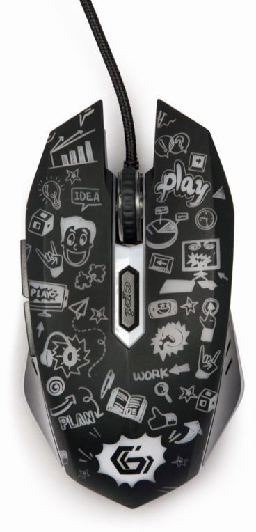 RATON GEMBIRD MUS-6B-GRAFIX-01 OPTICAL 3600DPI NEGRO USB