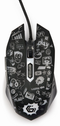 RATON GEMBIRD MUS-6B-GRAFIX-01 OPTICAL 3600DPI NEGRO USB