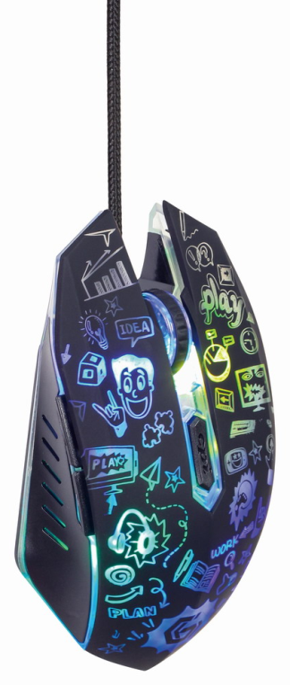 RATON GEMBIRD MUS-6B-GRAFIX-01 OPTICAL 3600DPI NEGRO USB - detalle