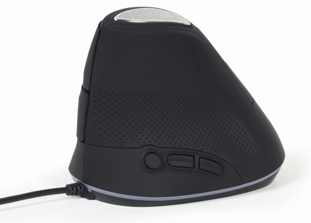 RATON GEMBIRD MUS-ERGO-03 OPTICAL ERGONOMICO SPACE GREY USB - detalle