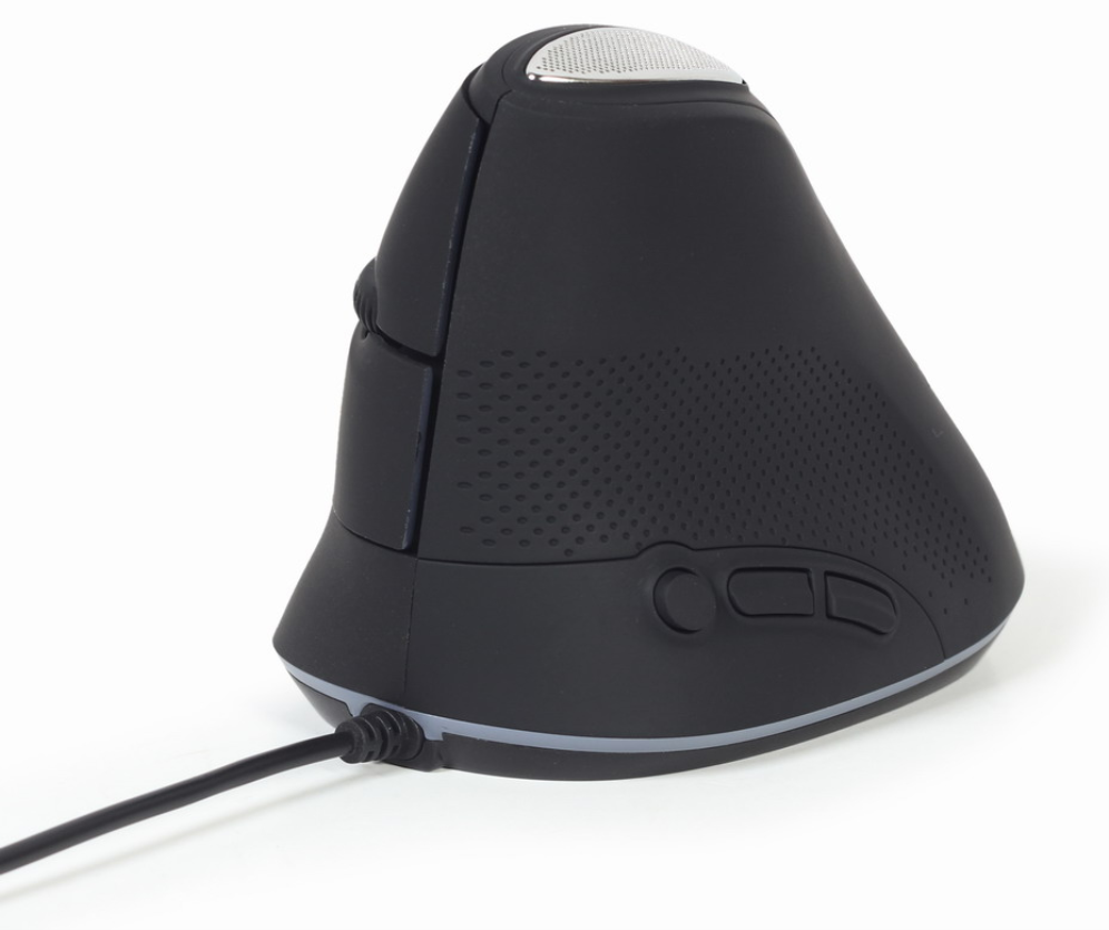 RATON GEMBIRD MUS-ERGO-03 OPTICAL ERGONOMICO SPACE GREY USB - detalle