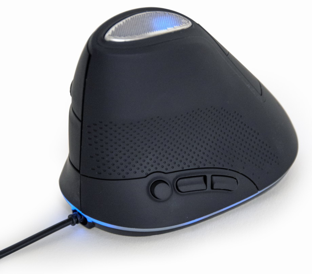 RATON GEMBIRD MUS-ERGO-03 OPTICAL ERGONOMICO SPACE GREY USB - detalle