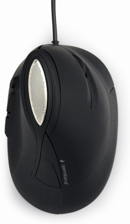 RATON GEMBIRD MUS-ERGO-03 OPTICAL ERGONOMICO SPACE GREY USB - detalle