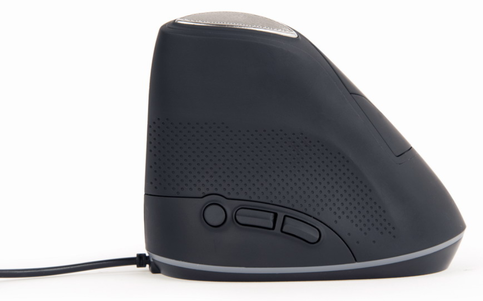 RATON GEMBIRD MUS-ERGO-03 OPTICAL ERGONOMICO SPACE GREY USB - detalle