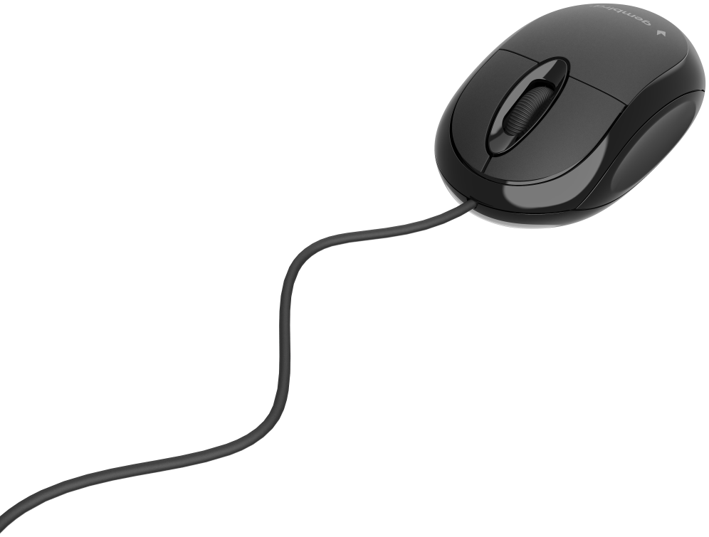 RATON GEMBIRD MUS-U-01 OPTICO 1000 DPI NEGRO USB - detalle